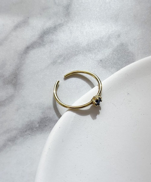 yu-ka（ユーカ）の「YU-KA:ジルコニアスキンリング zirconia skin ring（リング・レディース・ゴールド・FREE）」の4枚目の写真