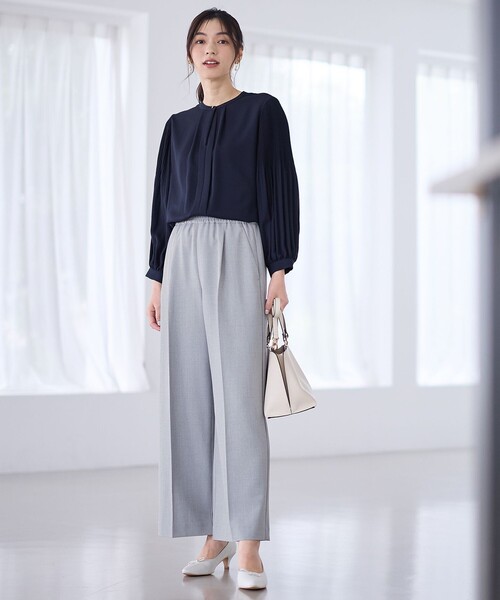 ANY(エニィ)の「プリーツブラウス(シャツ/ブラウス・レディース・ネイビー系/ホワイト系・LARGE/MEDIUM)」の22枚目の写真