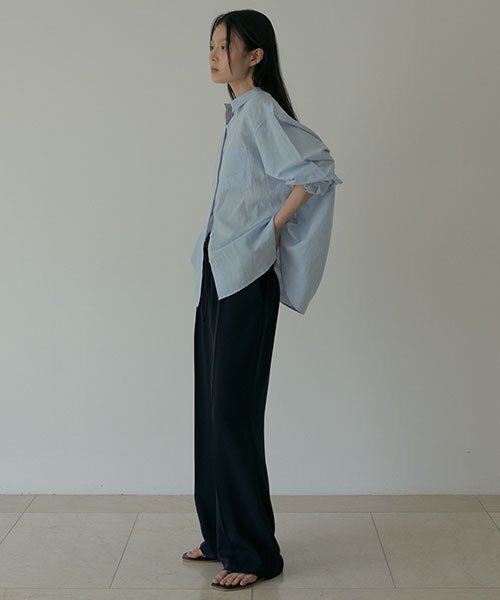LINGSEOUL(リングソウル)の「relax banded pants-navy(スラックス・レディース・その他・FREE)」の2枚目の写真