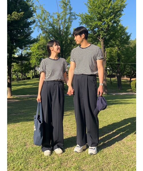 LINGSEOUL(リングソウル)の「relax banded pants-navy(スラックス・レディース・その他・FREE)」の6枚目の写真