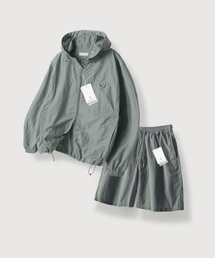 MOOD INSIDE（ムードインサイド）の「[SET] サマー テック ウィンドブレーカー セットアップ_オリーブ（ナイロンジャケット）」