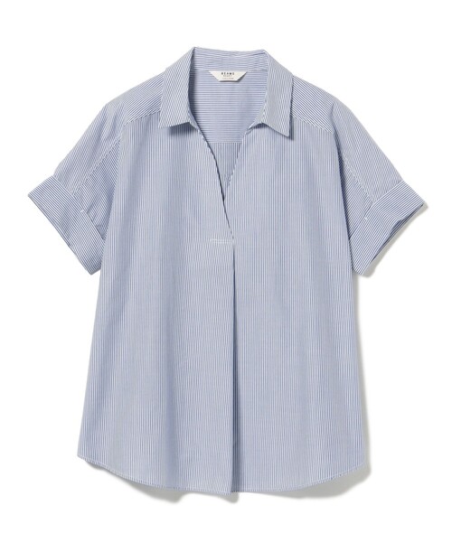 BEAMS HEART(ビームスハート)の「【洗える・二の腕カバー】スキッパー プルオーバー(シャツ/ブラウス・レディース・その他1/イエロー/オフホワイト/その他・FREE)」の9枚目の写真