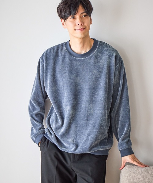 GLOBAL WORK（グローバルワーク）の「コールモール/クリーンスウェット/601652（スウェット・メンズ・ブラック/オフホワイト/チャコールグレー/ベージュ系その他3/サックスブルー/カーキ・MEDIUM/X-LARGE/LARGE/SMALL）」の6枚目の写真