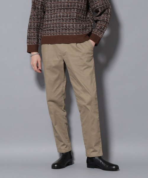 NANO universe(ナノユニバース)の「ストレッチコンパクトテーパード(その他パンツ・メンズ・ブラック/カーキブラウン/ベージュ・S/M/L)」の1枚目の写真