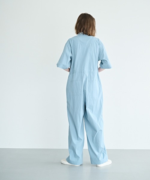 kha:ki（カーキ）の「「KHA:KI / カーキ」ハーフスリーブ ジャンプスーツ（その他パンツ・レディース・ブラック/ブルー・1/2）」の11枚目の写真