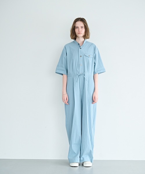 kha:ki（カーキ）の「「KHA:KI / カーキ」ハーフスリーブ ジャンプスーツ（その他パンツ・レディース・ブラック/ブルー・1/2）」の13枚目の写真