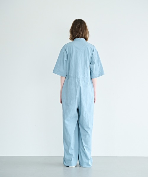 kha:ki（カーキ）の「「KHA:KI / カーキ」ハーフスリーブ ジャンプスーツ（その他パンツ・レディース・ブラック/ブルー・1/2）」の15枚目の写真