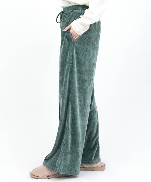 チチカカ（チチカカ）の「マットモールセンタータックパンツ（その他パンツ・レディース・グリーン/ネイビー/ブルー・FREE）」の15枚目の写真