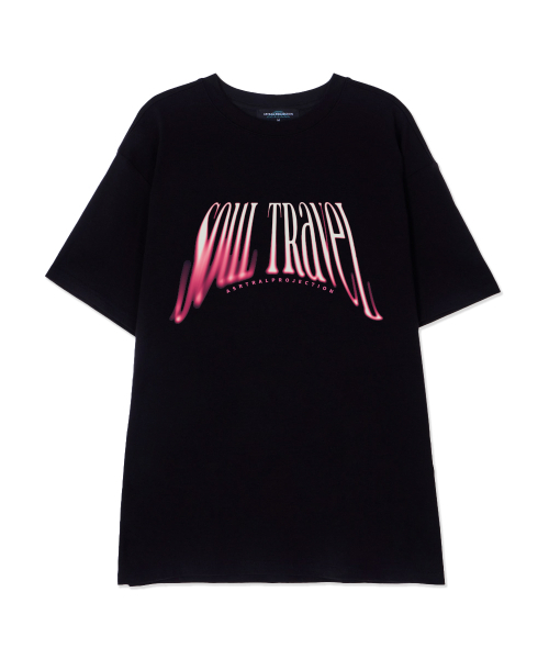 ASTRAL PROJECTION(アストラルプロジェクション)の「ソウルトラベルスーピマコットンラウンドネック半袖Tシャツ_ブラック(Tシャツ/カットソー・メンズ・その他・LARGE/MEDIUM/X-LARGE)」の1枚目の写真