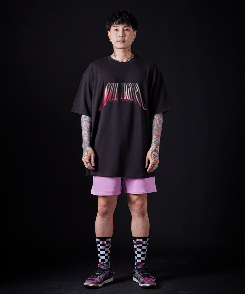 ASTRAL PROJECTION(アストラルプロジェクション)の「ソウルトラベルスーピマコットンラウンドネック半袖Tシャツ_ブラック(Tシャツ/カットソー・メンズ・その他・LARGE/MEDIUM/X-LARGE)」の2枚目の写真