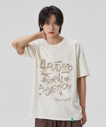 [ラフレタリング]コットンルーズフィット半袖Tシャツ_バターミルク