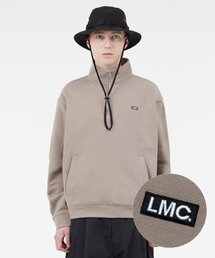 BOX QUARTER ZIP SWEATSHIRT sand