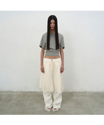 FLARE LAYERED SKIRT (IVORY)