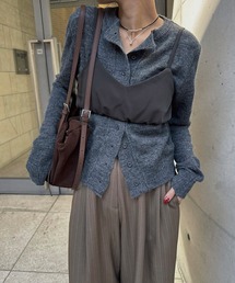 shirring layered bustier