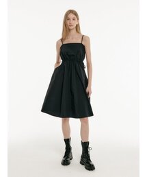 SAGE（セージ）の「DRAWSTRING MINI DRESS - BLACK（ワンピース）」