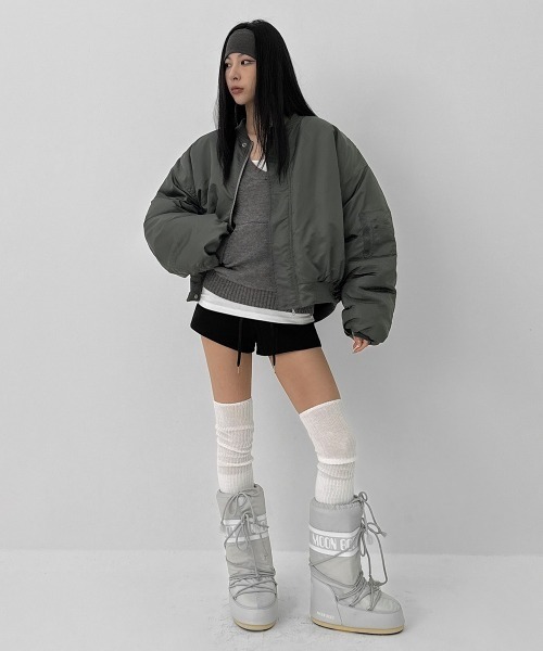 BLACKUP（ブラックアップ）の「[MADE] ジェイティミンクローバンディングショーツ（その他パンツ・レディース・ブラック/チャコール・SMALL/MEDIUM）」の10枚目の写真