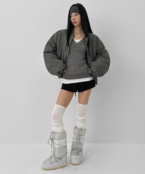 BLACKUP（ブラックアップ）の「[MADE] ジェイティミンクローバンディングショーツ（その他パンツ・レディース・ブラック/チャコール・SMALL/MEDIUM）」の8枚目の写真