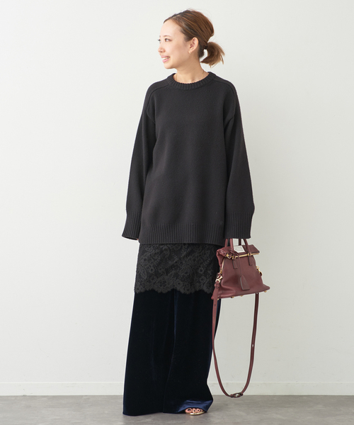 Deuxieme Classe(ドゥーズィエムクラス)の「Chic Velor パンツ(スラックス・レディース・ネイビー/ボルドー・34/36/38)」の12枚目の写真