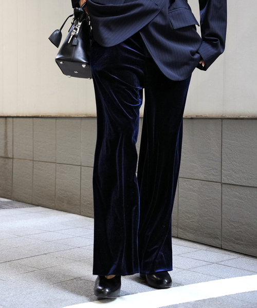 Deuxieme Classe(ドゥーズィエムクラス)の「Chic Velor パンツ(スラックス・レディース・ネイビー/ボルドー・34/36/38)」の17枚目の写真