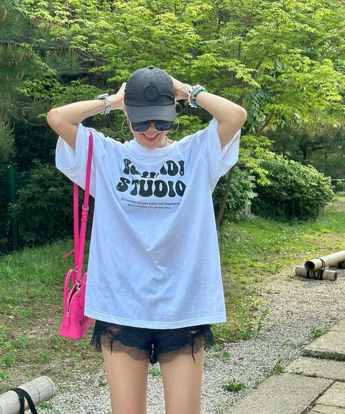 bounDary（バウンダリー）の「ソフトコットンオーバーフィットバウンディスタジオバンパルティ[ホワイト]（Tシャツ/カットソー・メンズ・その他・MEDIUM/LARGE/X-LARGE）」の13枚目の写真