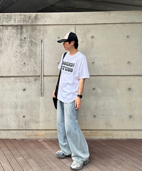 bounDary（バウンダリー）の「ソフトコットンオーバーフィットバウンディスタジオバンパルティ[ホワイト]（Tシャツ/カットソー・メンズ・その他・MEDIUM/LARGE/X-LARGE）」の6枚目の写真
