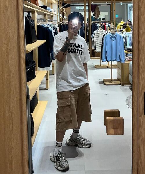 bounDary（バウンダリー）の「ソフトコットンオーバーフィットバウンディスタジオバンパルティ[ホワイト]（Tシャツ/カットソー・メンズ・その他・MEDIUM/LARGE/X-LARGE）」の7枚目の写真