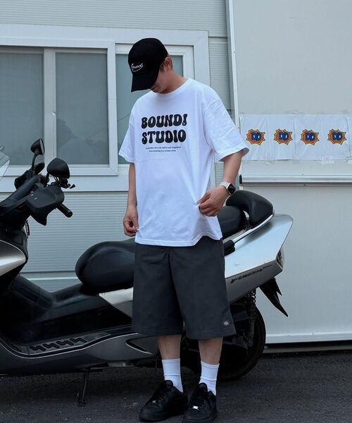 bounDary（バウンダリー）の「ソフトコットンオーバーフィットバウンディスタジオバンパルティ[ホワイト]（Tシャツ/カットソー・メンズ・その他・MEDIUM/LARGE/X-LARGE）」の9枚目の写真