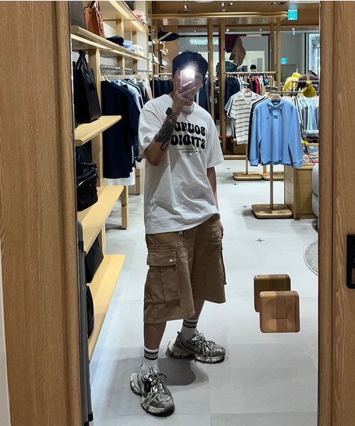 bounDary（バウンダリー）の「ソフトコットンオーバーフィットバウンディスタジオバンパルティ[ホワイト]（Tシャツ/カットソー・メンズ・その他・MEDIUM/LARGE/X-LARGE）」の2枚目の写真