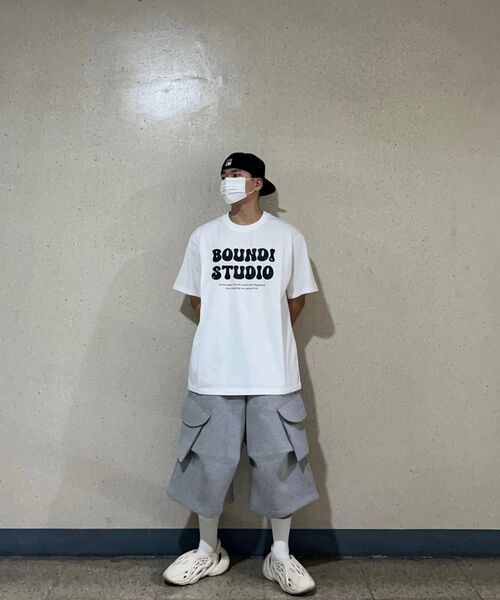 bounDary（バウンダリー）の「ソフトコットンオーバーフィットバウンディスタジオバンパルティ[ホワイト]（Tシャツ/カットソー・メンズ・その他・MEDIUM/LARGE/X-LARGE）」の3枚目の写真