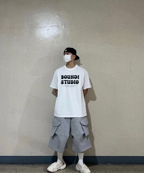 bounDary（バウンダリー）の「ソフトコットンオーバーフィットバウンディスタジオバンパルティ[ホワイト]（Tシャツ/カットソー・メンズ・その他・MEDIUM/LARGE/X-LARGE）」の4枚目の写真