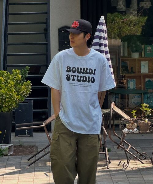 bounDary（バウンダリー）の「ソフトコットンオーバーフィットバウンディスタジオバンパルティ[ホワイト]（Tシャツ/カットソー・メンズ・その他・MEDIUM/LARGE/X-LARGE）」の5枚目の写真