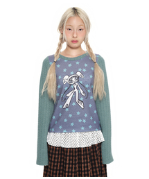 Twist Knit Long Sleeve Top_sage mint