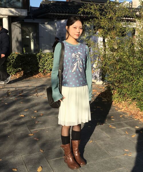 youthbath(ユースバース)の「Twist Knit Long Sleeve Top_sage mint(Tシャツ/カットソー・レディース・その他・SMALL/MEDIUM)」の5枚目の写真