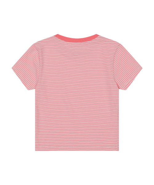 SUNDAY FRUIT MARKET(サンデーフルーツマーケット)の「W) MINI SUN STRIPE TEE PINK(Tシャツ/カットソー・レディース・その他・SMALL/MEDIUM)」の2枚目の写真