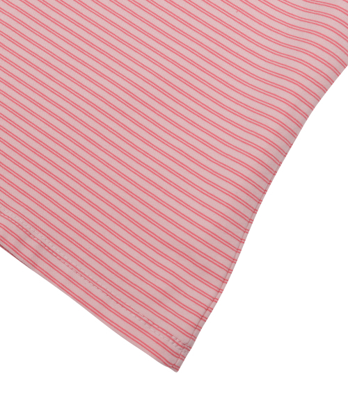 SUNDAY FRUIT MARKET(サンデーフルーツマーケット)の「W) MINI SUN STRIPE TEE PINK(Tシャツ/カットソー・レディース・その他・SMALL/MEDIUM)」の5枚目の写真