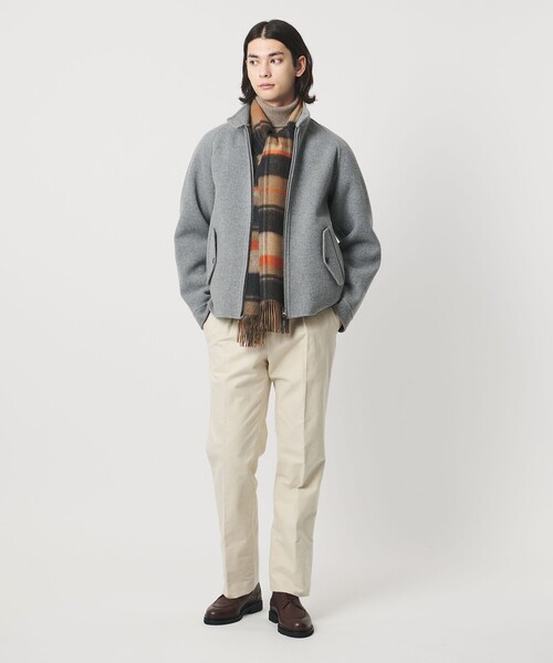 UNITED ARROWS（ユナイテッドアローズ）の「カシミヤ リバーシブル チェックマフラー（マフラー・メンズ・ブラック/オレンジ/レッド/ネイビー・FREE）」の20枚目の写真