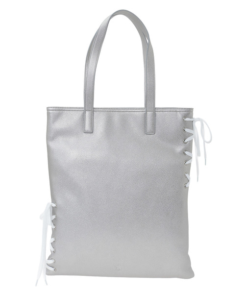 LACE-UP FLAT TOTE BAG
