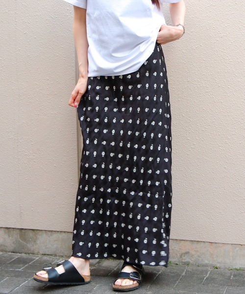 THE SHINZONE(ザ シンゾーン)の「THE SHINZONE/シンゾーン イリカジャカードスカート ILICA JACQUARD SKIRT 26SMSSK02(スカート・レディース・ブラック/ブルー・36)」の4枚目の写真