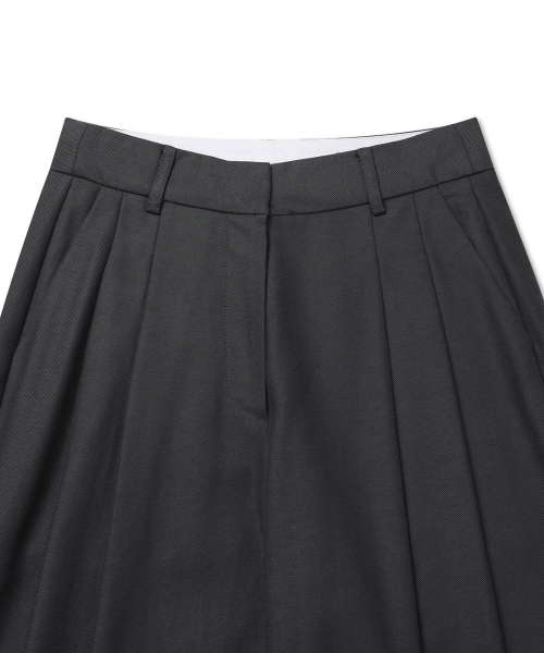 MICHIKO LONDON(ミチコ ロンドン)の「ボリュームタックワイドスラックスモスチャコール(スラックス・レディース・その他・SMALL/MEDIUM/LARGE)」の3枚目の写真