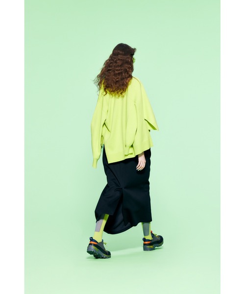 nagonstans(ナゴンスタンス)の「ダンボール Jumperスカート(ジャンパースカート・レディース・チャコールグレー/ブラック・SMALL/MEDIUM)」の3枚目の写真