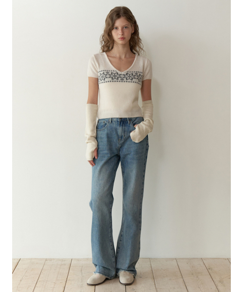 RE_L（リエル）の「Vigne half v knit (ivory)（ニット/セーター・レディース・その他・FREE）」の5枚目の写真