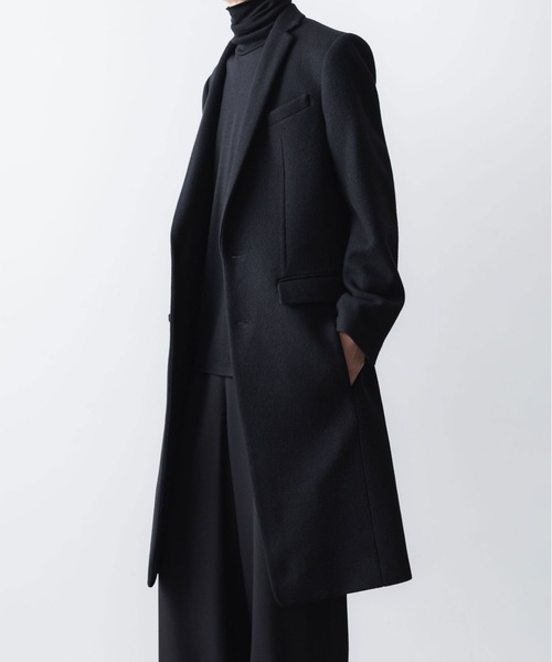 ato（アトウ）の「NEW ENGLAND LAMB  CHESTERFIELD COAT（チェスターコート・メンズ・ベージュ/ブラック・44/46/48）」の14枚目の写真