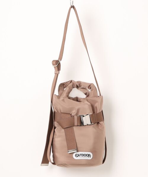 OUTDOOR PRODUCTS（アウトドアプロダクツ）の「【OUTDOOR PRODUCTS / アウトドアプロダクツ】2way Belt Tote ベルト ミニ トートバッグ（トートバッグ・レディース・アイボリー/ブラック/モカ・FREE）」の2枚目の写真