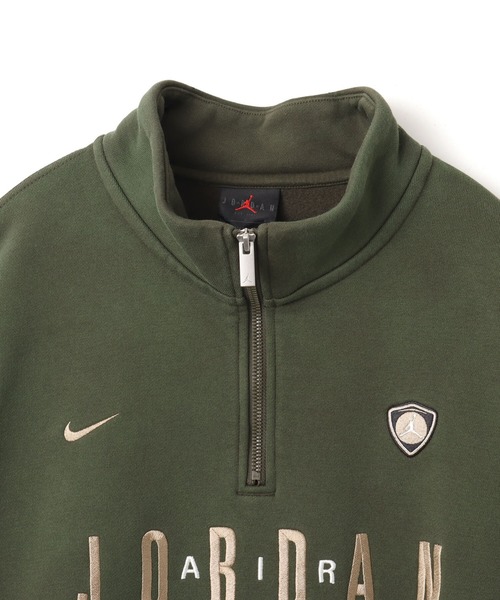 JORDAN BRAND(ジョーダンブランド)の「JORDAN BRAND M J FLT GFX FLC QZ / ジョーダン ブランド FLT GFX FLC QZ / NIKE【SP】(スウェット・メンズ・ブラック/グリーン・S/M/L/XL/XXL)」の12枚目の写真
