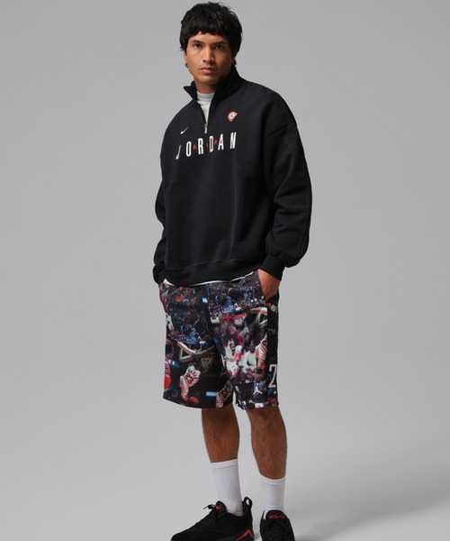 JORDAN BRAND(ジョーダンブランド)の「JORDAN BRAND M J FLT GFX FLC QZ / ジョーダン ブランド FLT GFX FLC QZ / NIKE【SP】(スウェット・メンズ・ブラック/グリーン・S/M/L/XL/XXL)」の11枚目の写真
