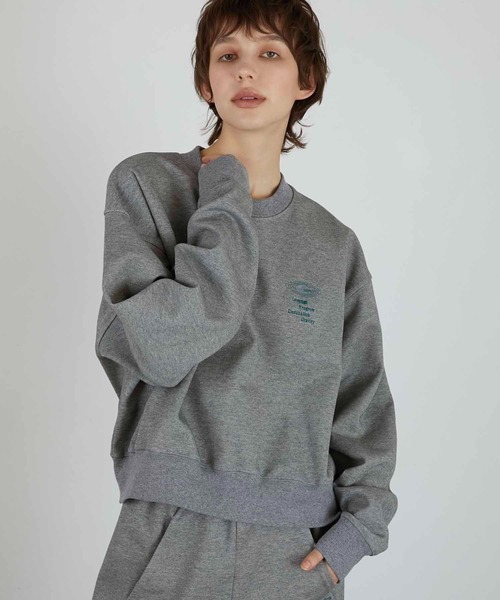 LA PEAU DE GEM（ラポドゥジェム）の「【LA PEAU DE GEM】leverage sweat/Leverageスウェット（スウェット・レディース・グレー/ネイビー・FREE）」の8枚目の写真