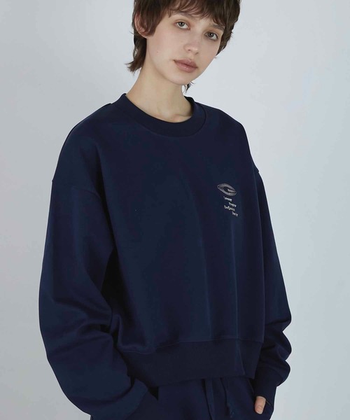 LA PEAU DE GEM（ラポドゥジェム）の「【LA PEAU DE GEM】leverage sweat/Leverageスウェット（スウェット・レディース・グレー/ネイビー・FREE）」の14枚目の写真