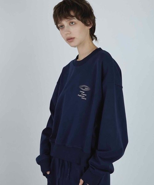 LA PEAU DE GEM（ラポドゥジェム）の「【LA PEAU DE GEM】leverage sweat/Leverageスウェット（スウェット・レディース・グレー/ネイビー・FREE）」の12枚目の写真