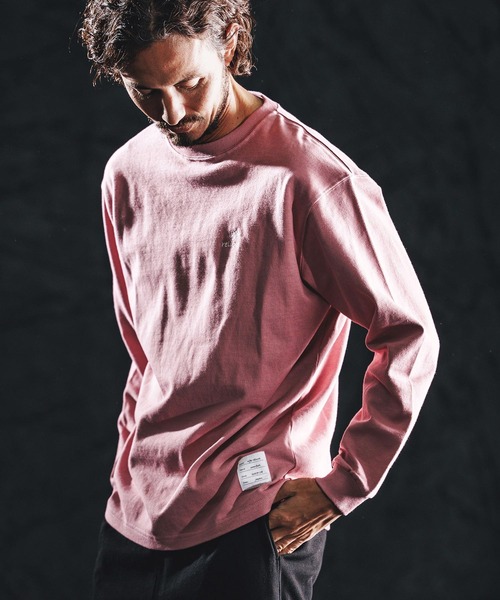 wjk reluxe(ダブルジェーケーリラックス)の「mlt5531-heavy oz LS tee ロングスリーブカットソー(WR26S-25)(Tシャツ/カットソー・メンズ・ホワイト/ブラック/スモークピンク・XL/L/M)」の4枚目の写真