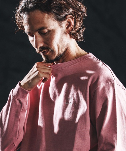 wjk reluxe(ダブルジェーケーリラックス)の「mlt5531-heavy oz LS tee ロングスリーブカットソー(WR26S-25)(Tシャツ/カットソー・メンズ・ホワイト/ブラック/スモークピンク・XL/L/M)」の5枚目の写真